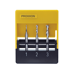 Frezy wolframowe Proxxon 1, 2, 3 mm, trzpień 3 mm